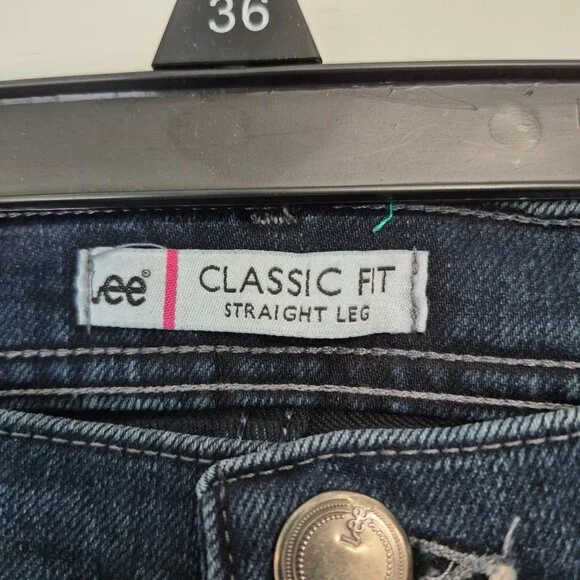 Lee Womens Classic Fit Straight Leg Jeans Instantly Slims You 18W Medium Stretch - Picture 4 of 7